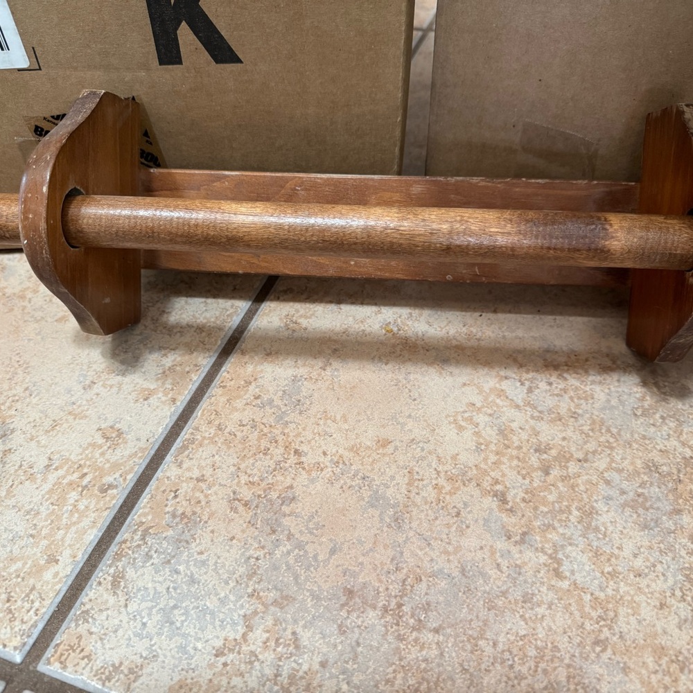 Wooden Paper Towel Holder